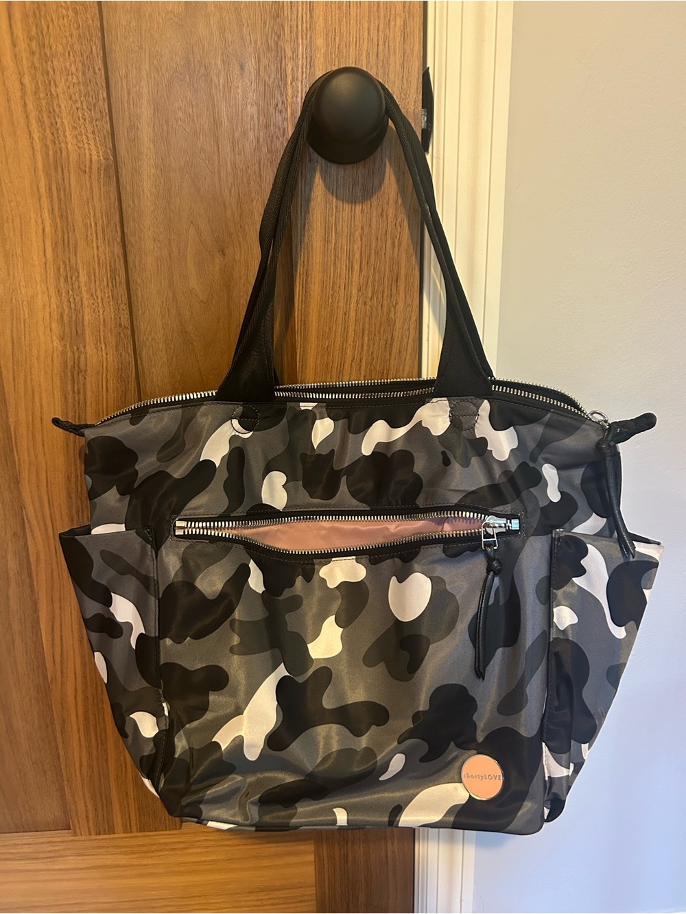 shortyLOVE Gray Camo Tote Bag   ***EUC***